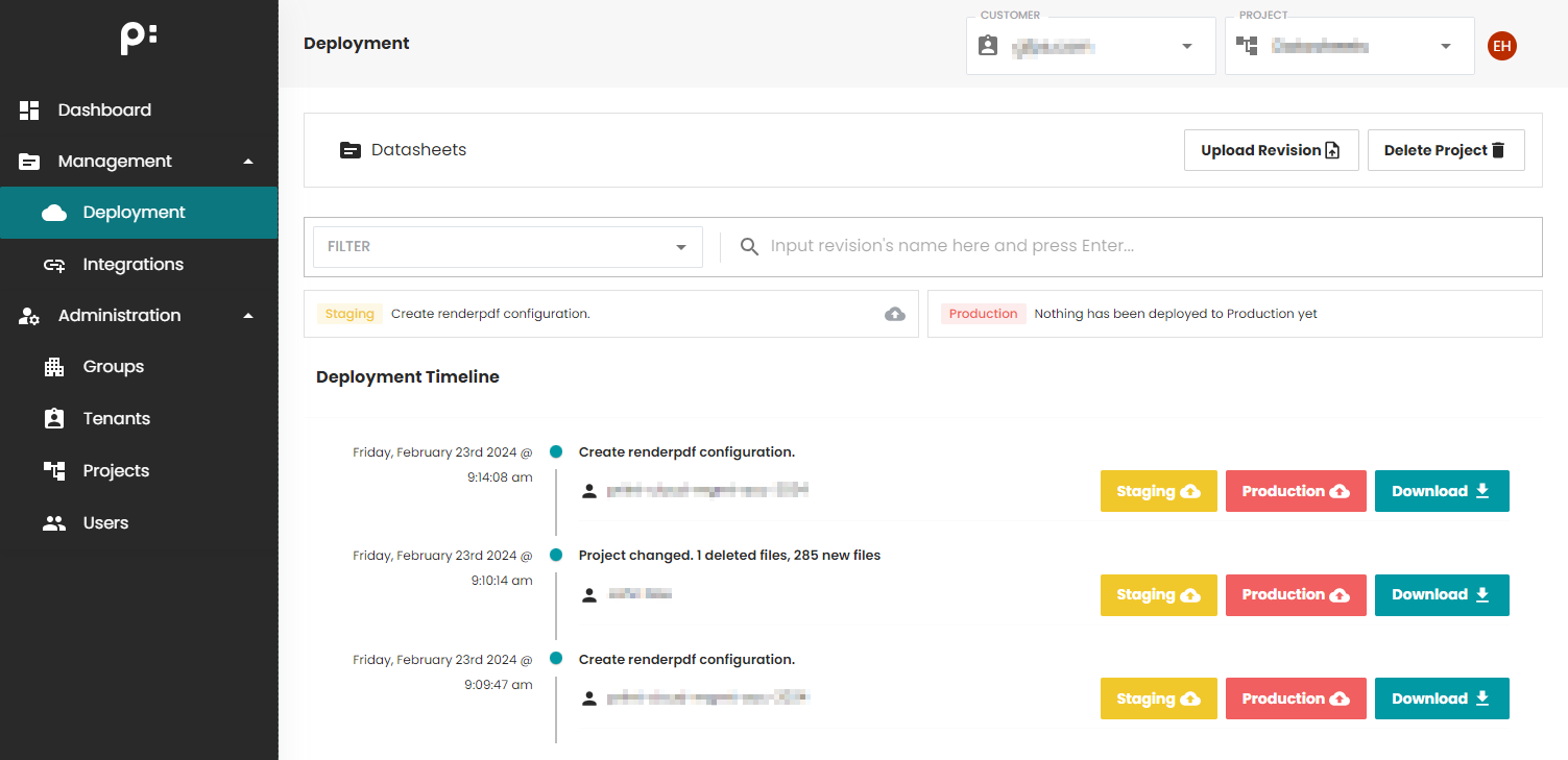 priint management App