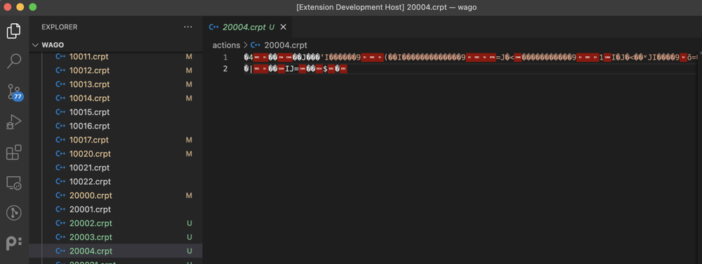 encrypted crpt file
