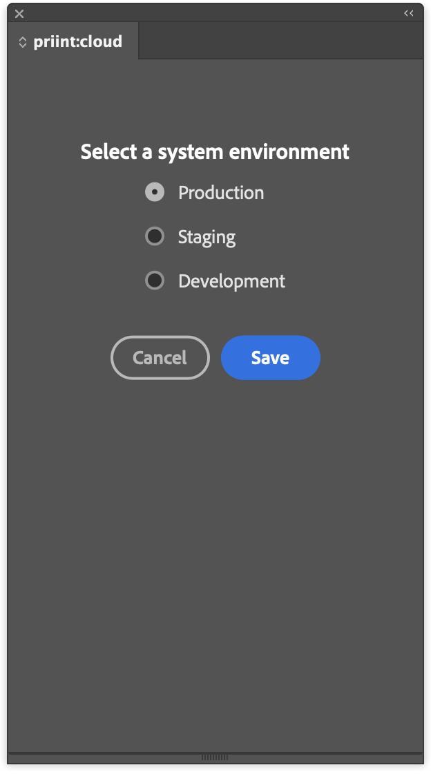 env select