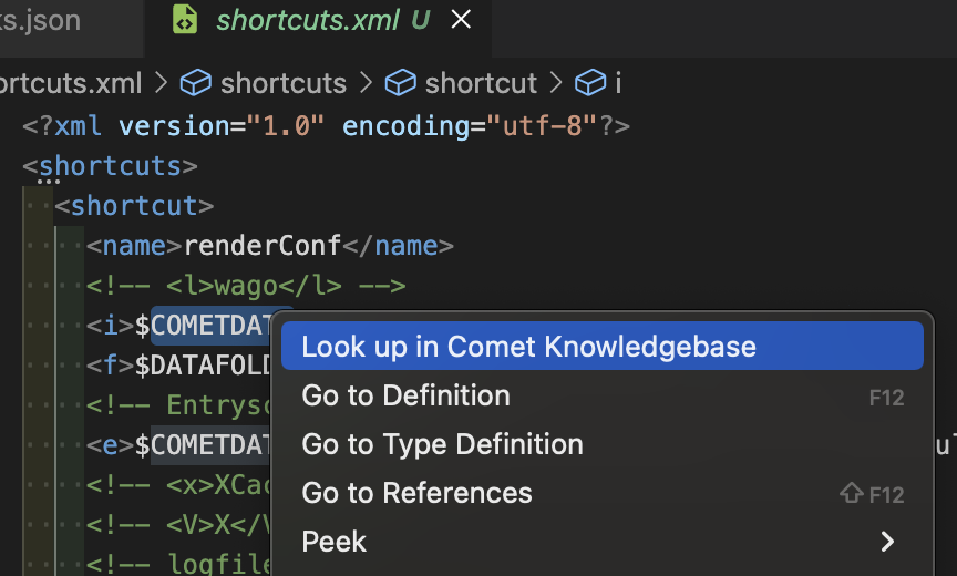 lookup comet kb